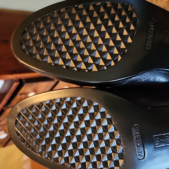 AEROSOLES leather loafers 7m black - Picture 9 of 11